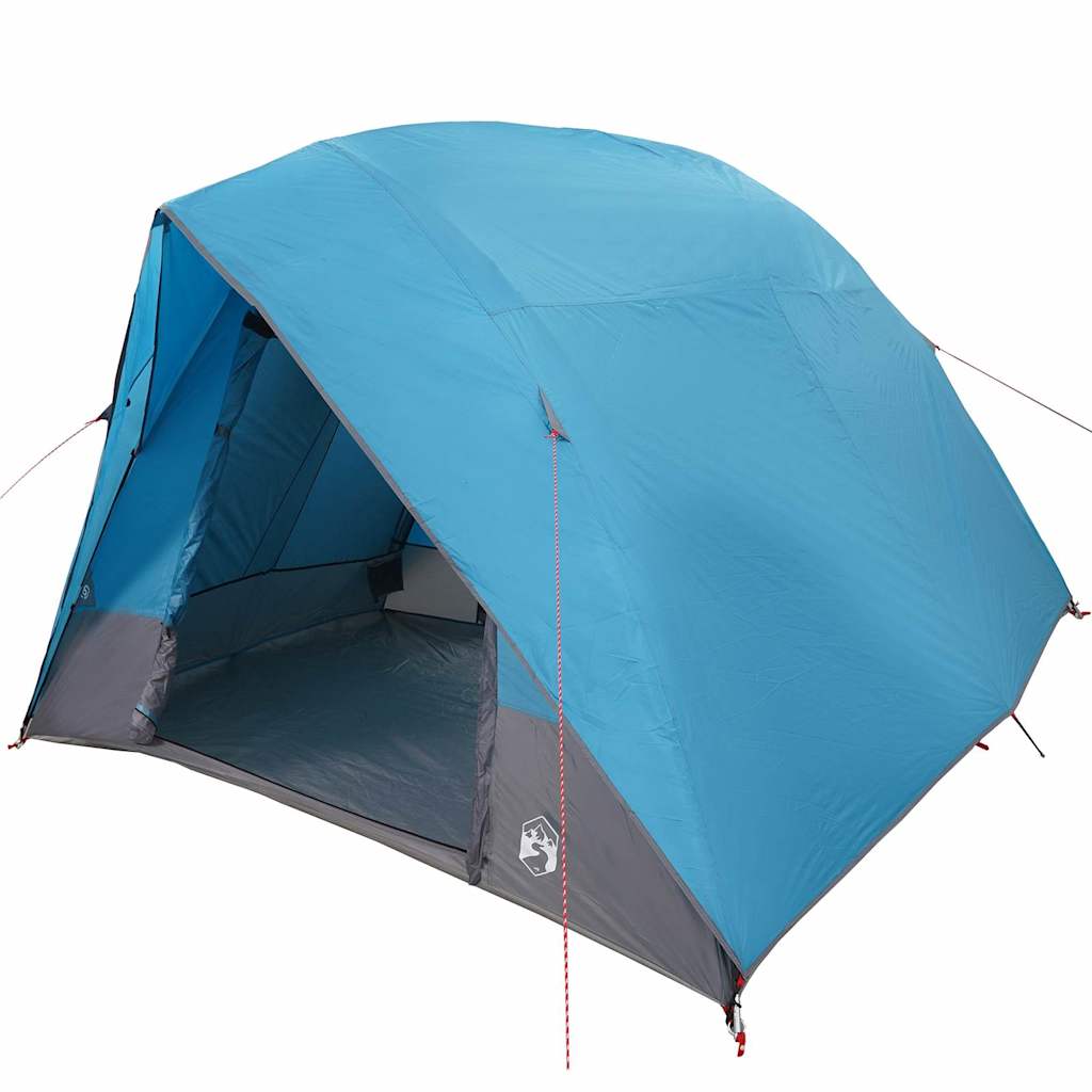 Kamping šator s krovom s pohranom Plava 275 x 230 x 140 cm taft
