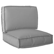 Set jastučića za palete 2 pcs Siva Oxford tkanina