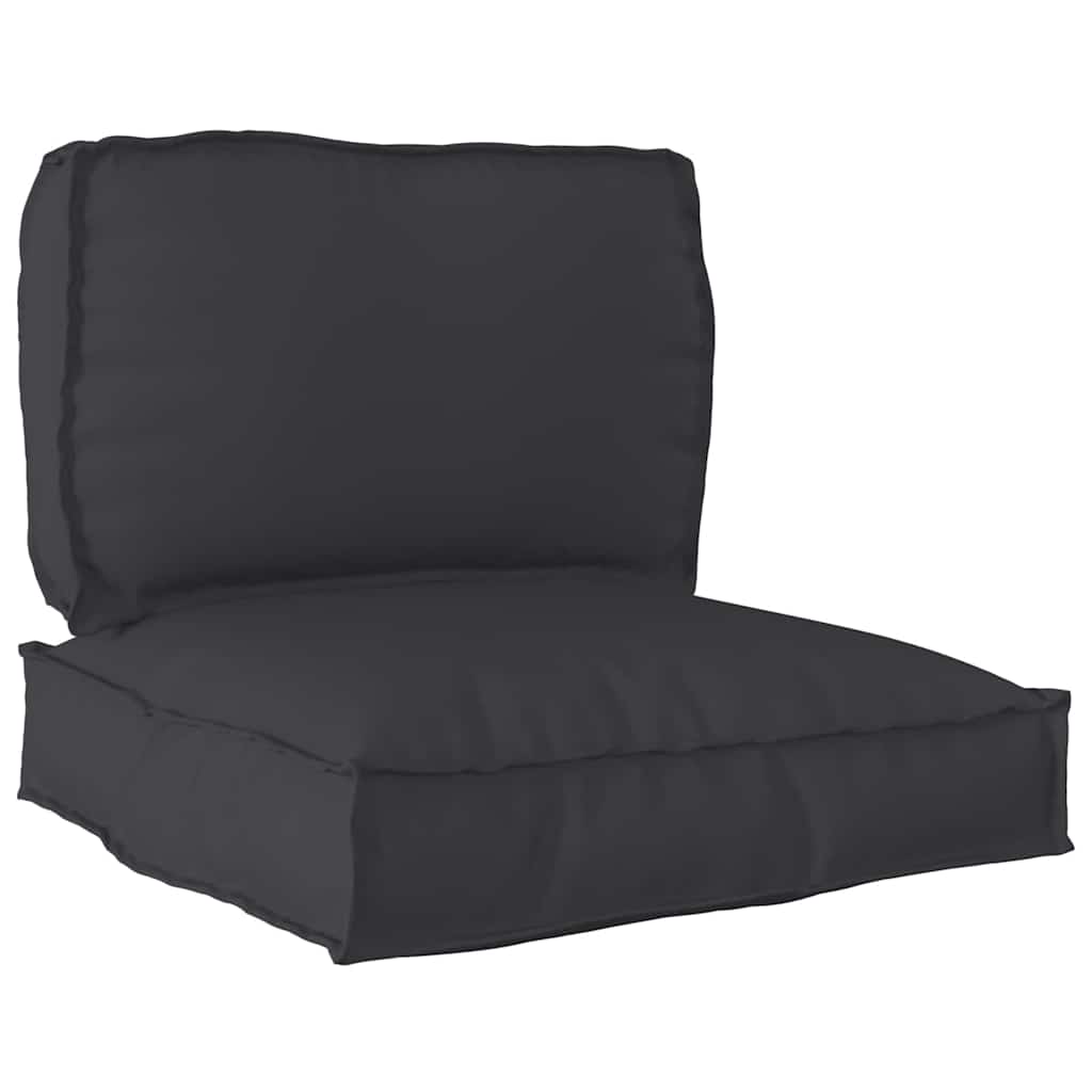 Set jastučića za palete 2 pcs Crna Oxford tkanina