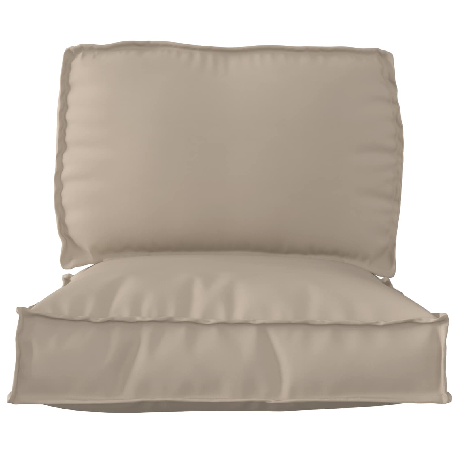 Set jastučića za palete 2 pcs Sivo-smeđa Oxford tkanina