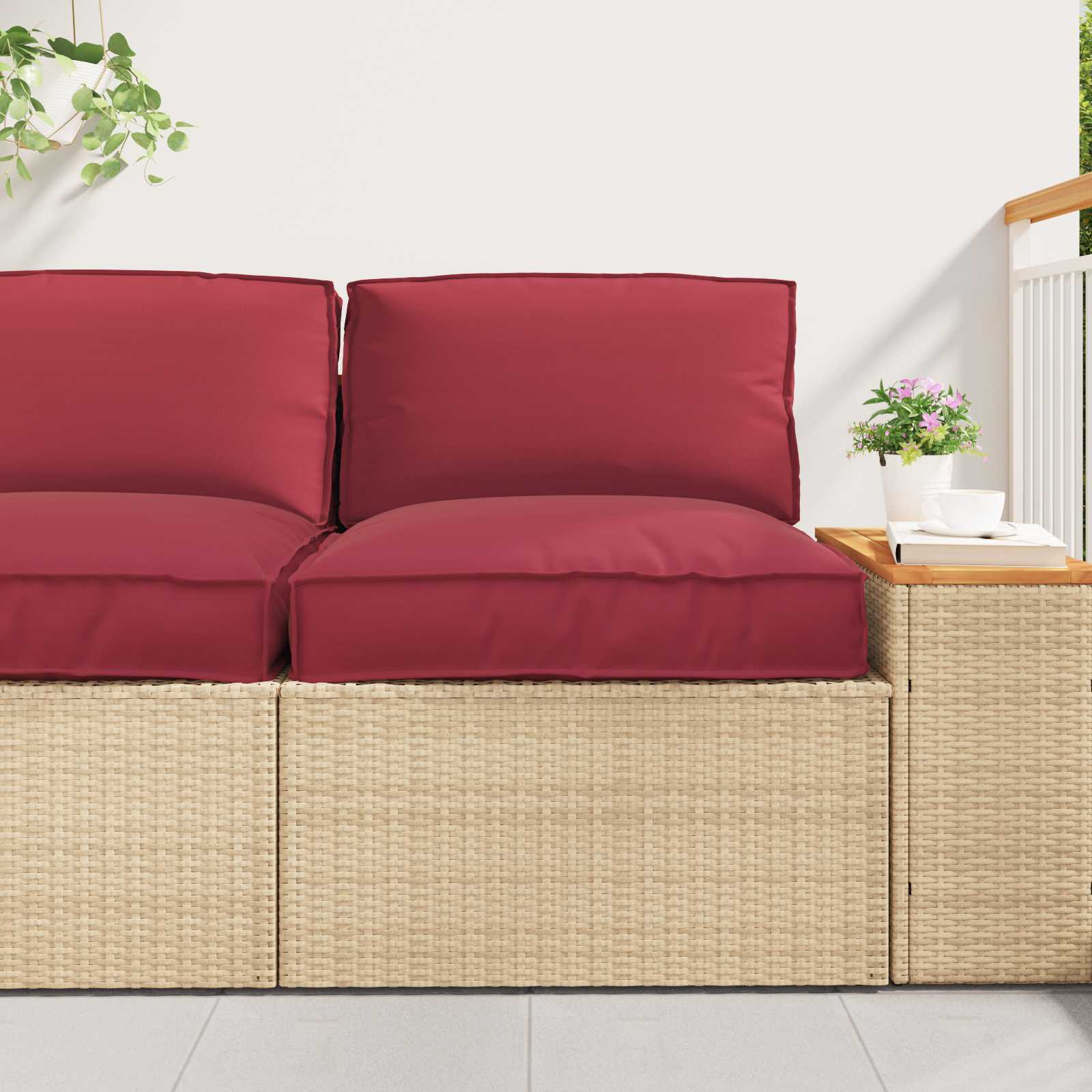 Set jastučića za palete 2 pcs Krema Oxford tkanina