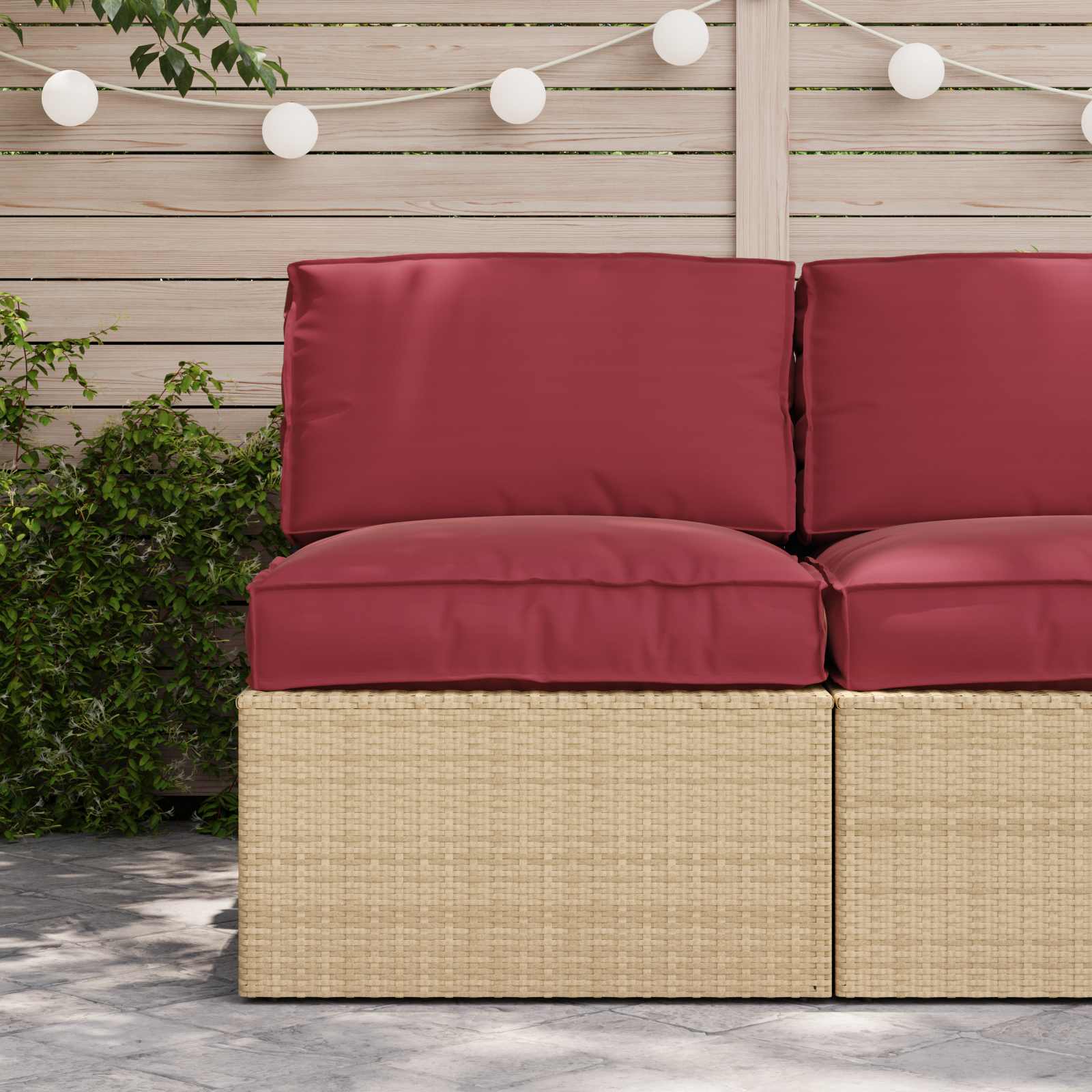 Set jastučića za palete 2 pcs Krema Oxford tkanina
