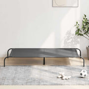 Povišeni krevet za pse sivi 150x90x20 cm tekstil i čelik
