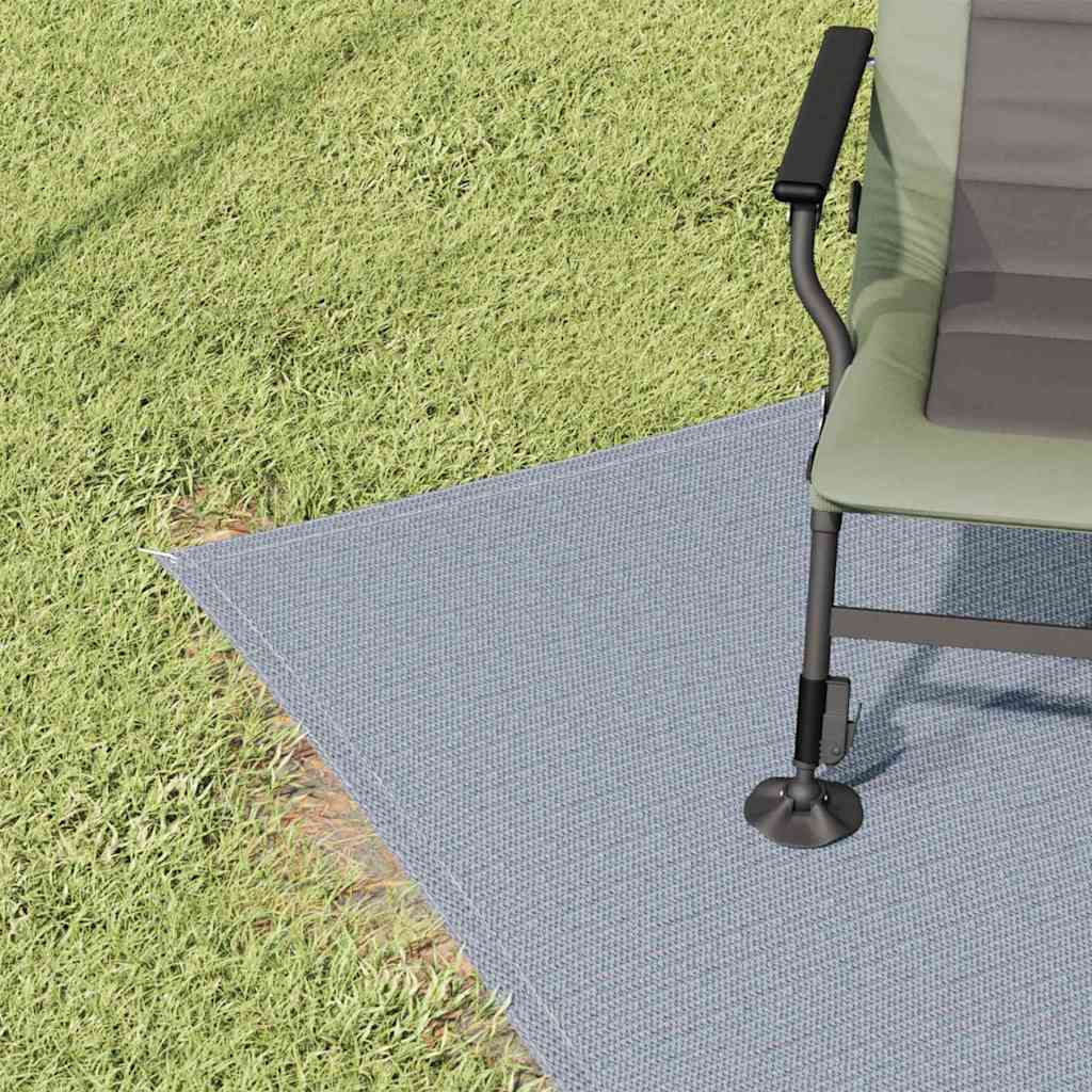 Teppi za šator Plava i siva 400 x 250 cm Polietilen