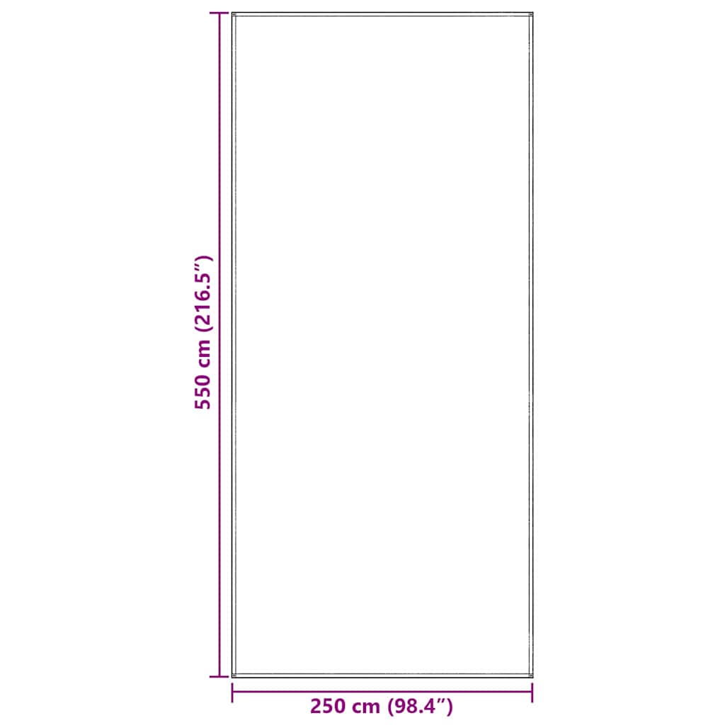 Teppi za šator Plava i siva 550 x 250 cm Polietilen