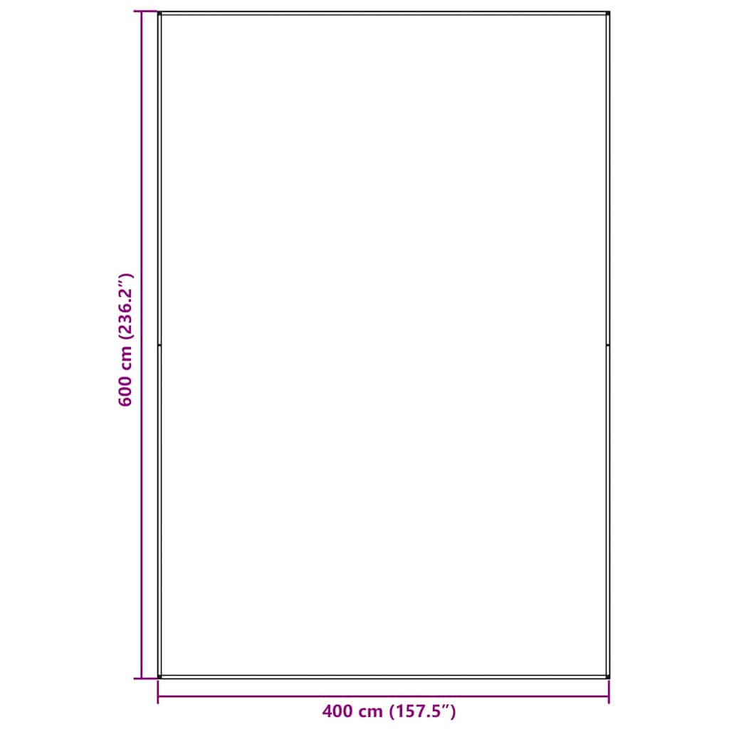 Teppi za šator Plava i siva 600 x 400 cm Polietilen