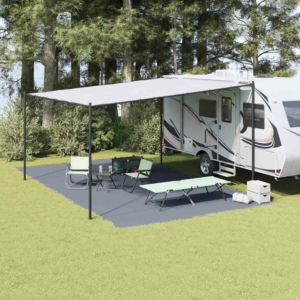 Teppi za šator Plava i siva 700 x 400 cm Polietilen