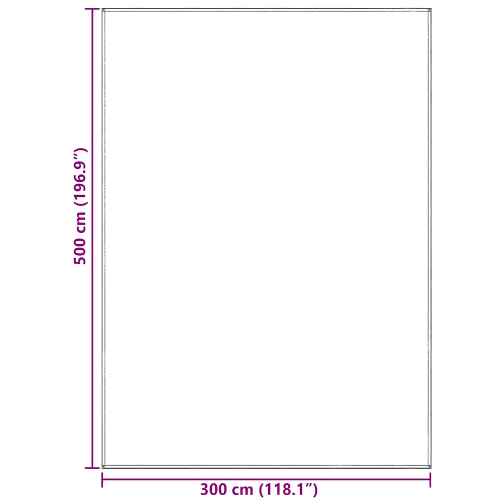 Teppi za šator Svijetlo siva 500 × 300 cm Polietilen