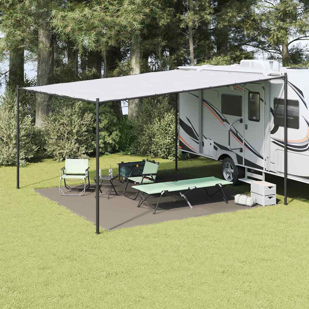 Teppi za šator Svijetlo siva 400 x 400 cm Polietilen
