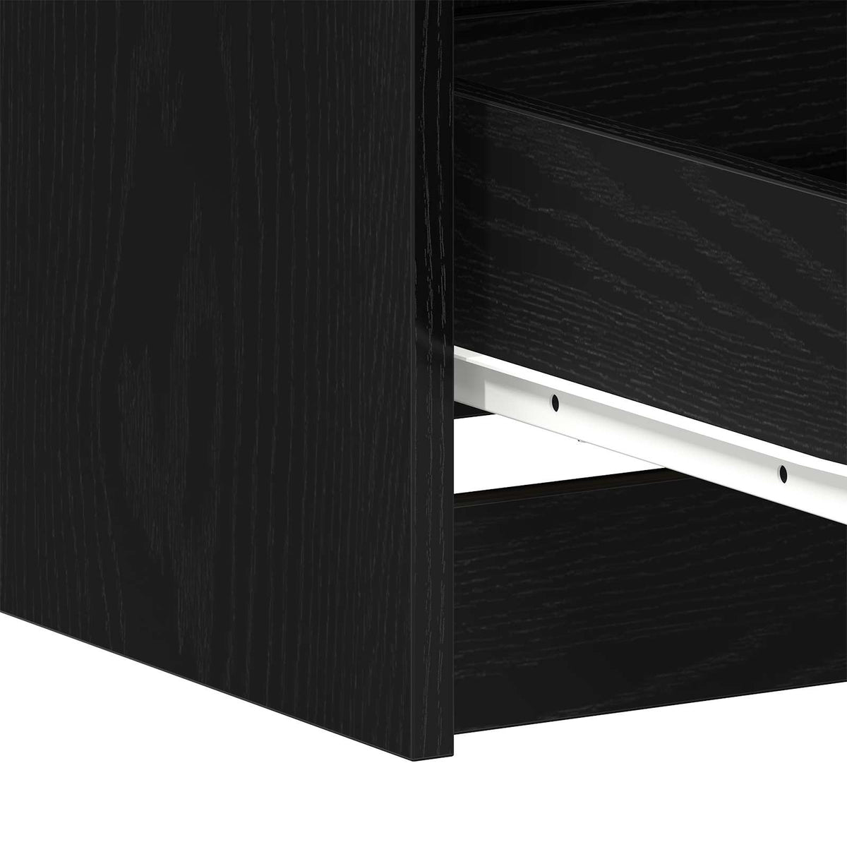 Stol s ladicama Crni hrast 140 x 50 x 76 cm Konstruirano drvo
