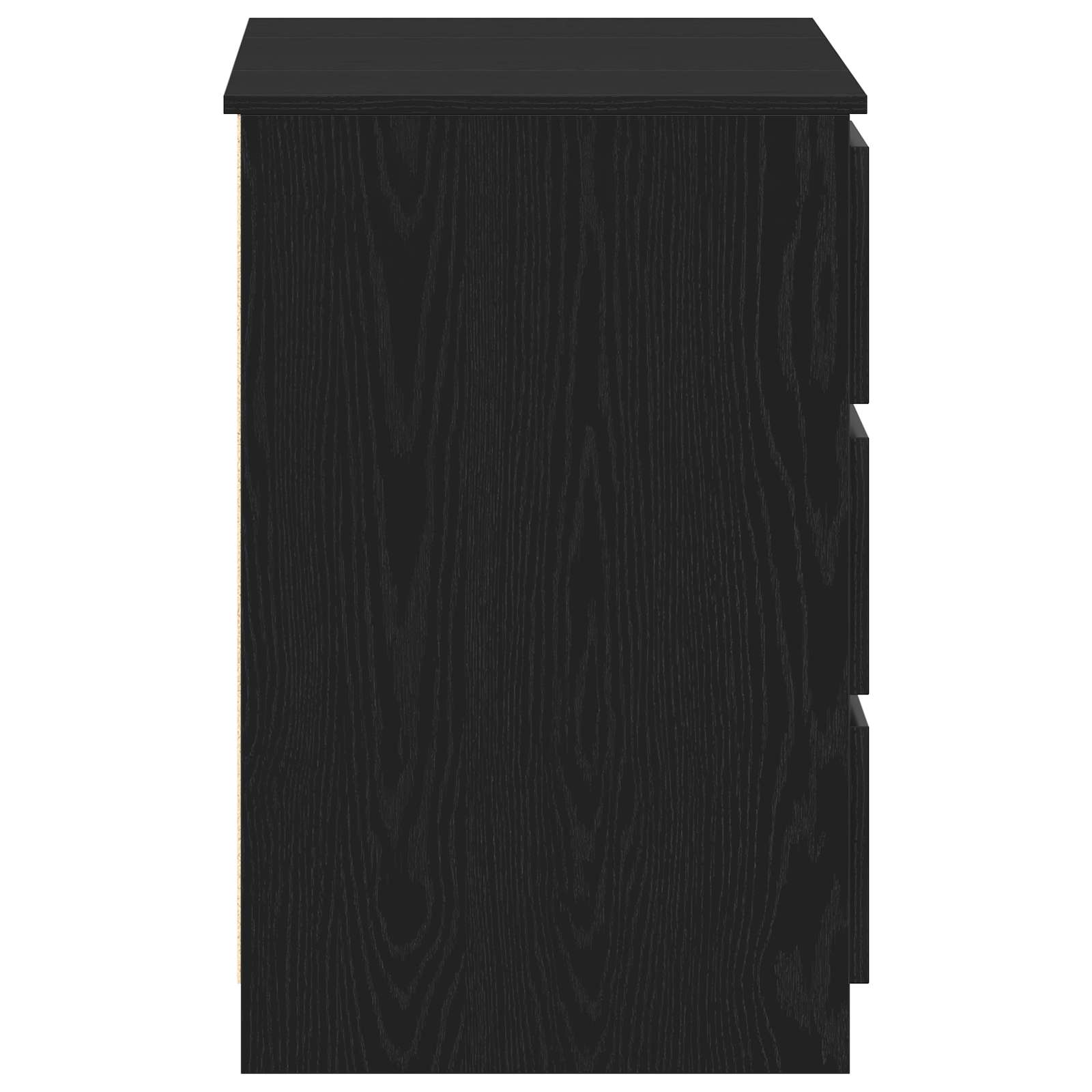 Stol s ladicama Crni hrast 140 x 50 x 76 cm Konstruirano drvo