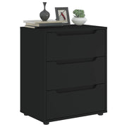 Komoda VISNES crna 60x40x73 cm izrađeno drvo