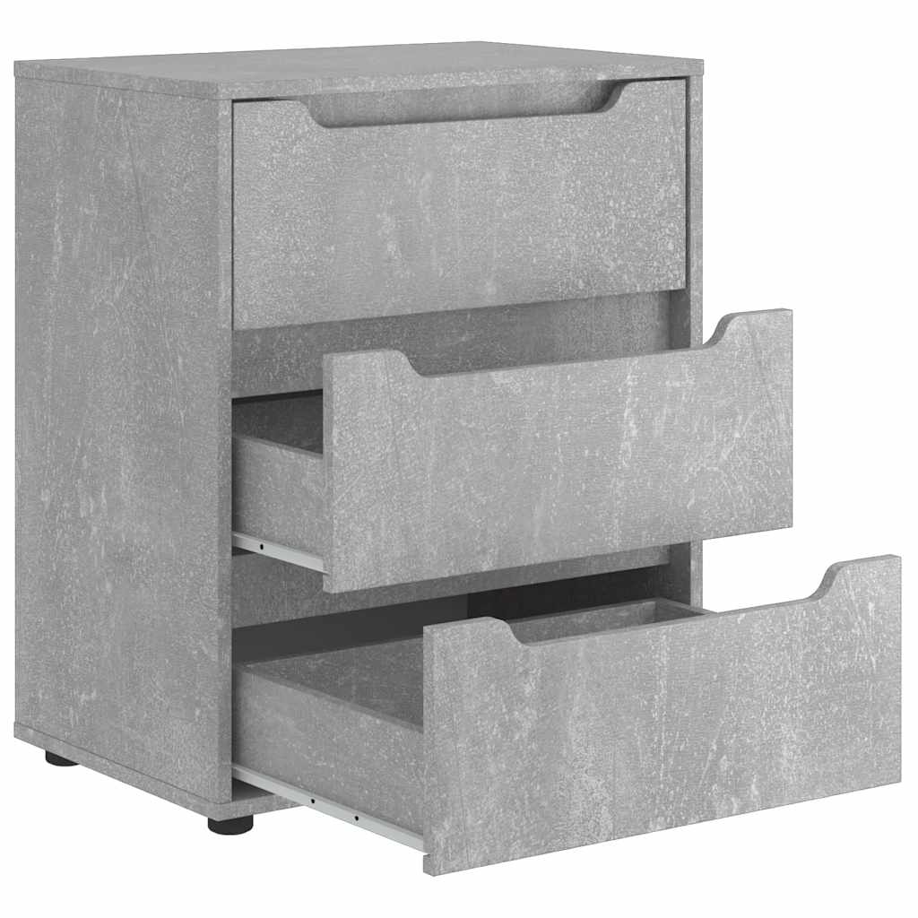 Komoda VISNES beton siva 60x40x73 cm konstruirano drvo