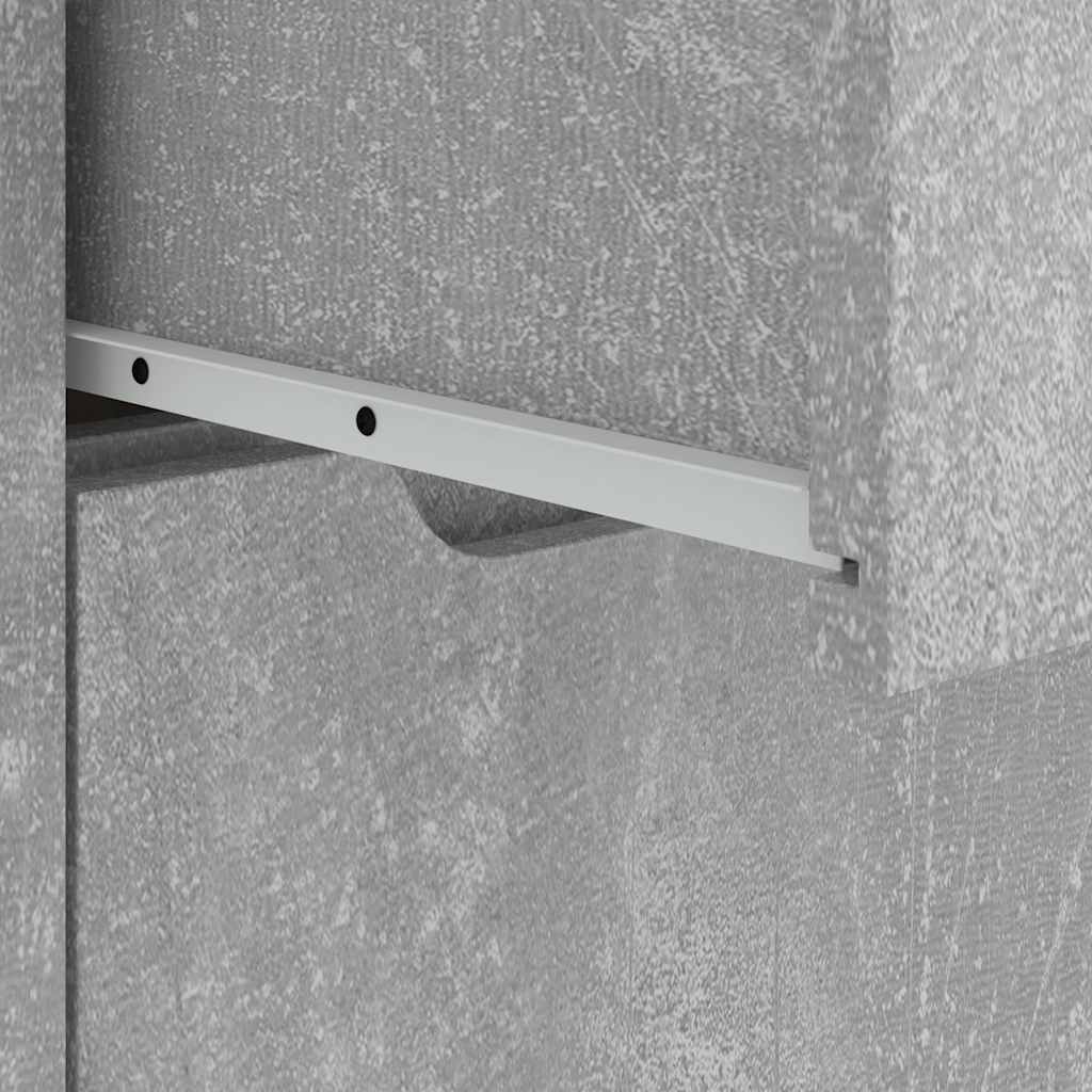 Komoda VISNES beton siva 60x40x73 cm konstruirano drvo