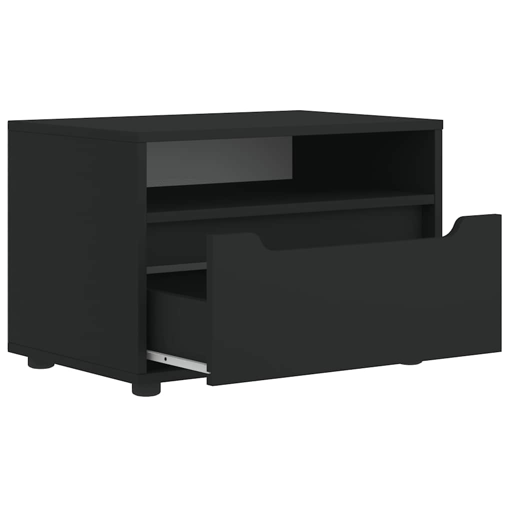 TV ormarić VISNES crni 60x40x38 cm izrađeno drvo