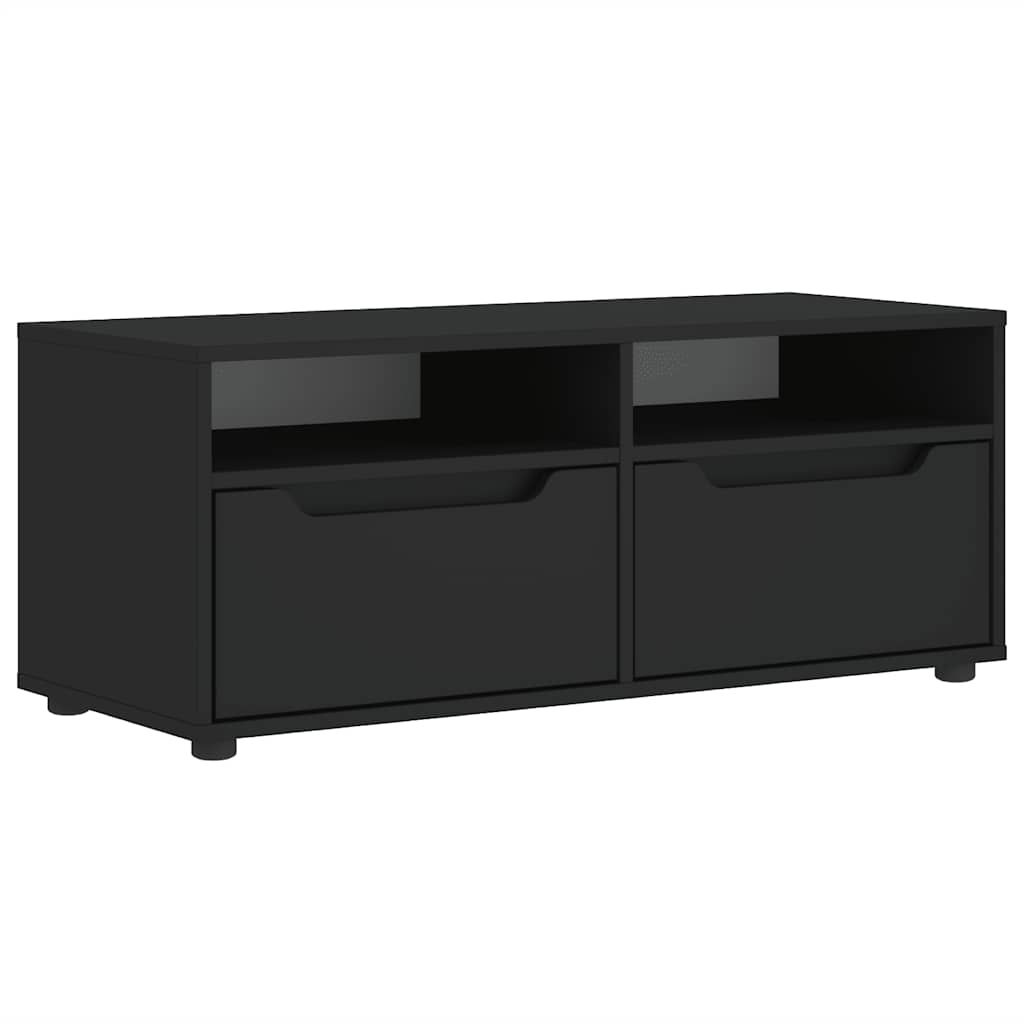 TV ormarić VISNES crni 100x40x38 cm izrađeno drvo