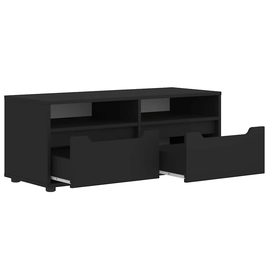 TV ormarić VISNES crni 100x40x38 cm izrađeno drvo