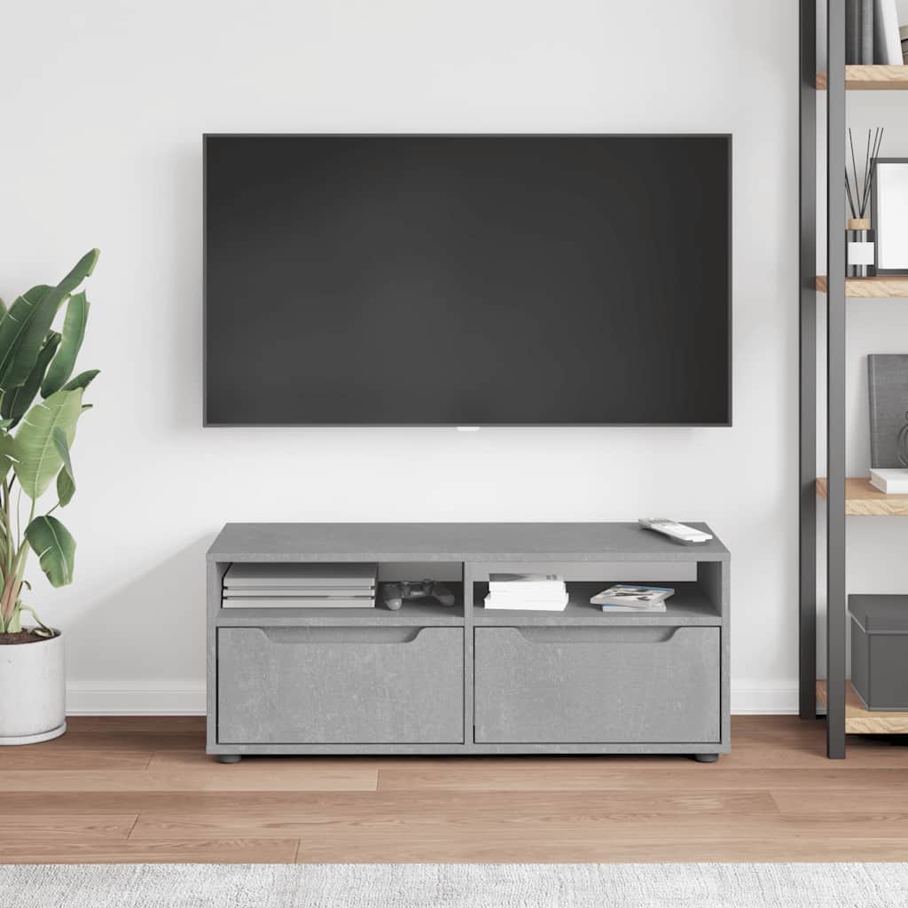 TV ormarić VISNES beton sivi 100x40x38 cm konstruirano drvo