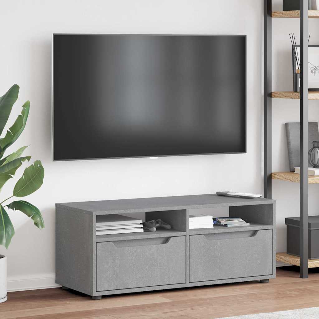 TV ormarić VISNES beton sivi 100x40x38 cm konstruirano drvo
