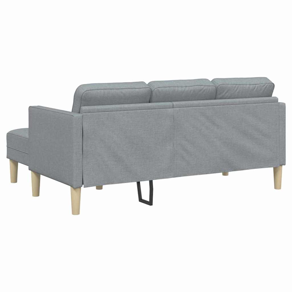 Set sofe s jastukom Svijetlo siva Poliester