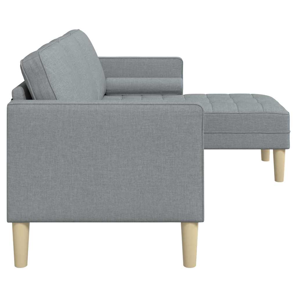 Set sofe s jastukom Svijetlo siva Poliester