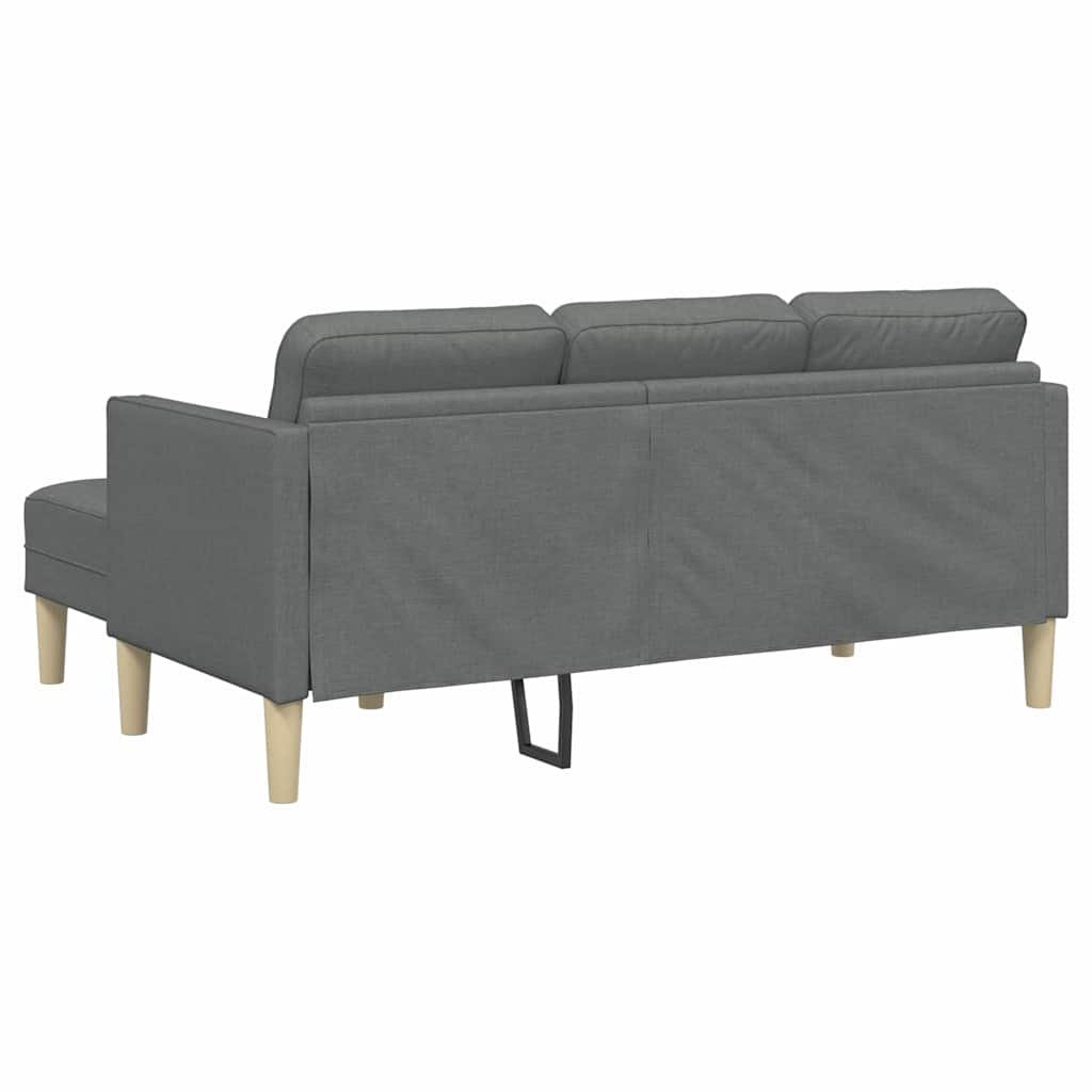 Set sofe s jastukom Tamno siva Poliester