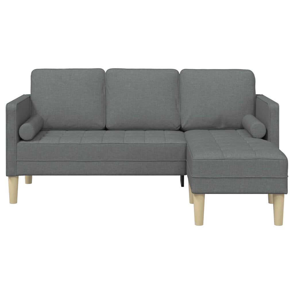 Set sofe s jastukom Tamno siva Poliester