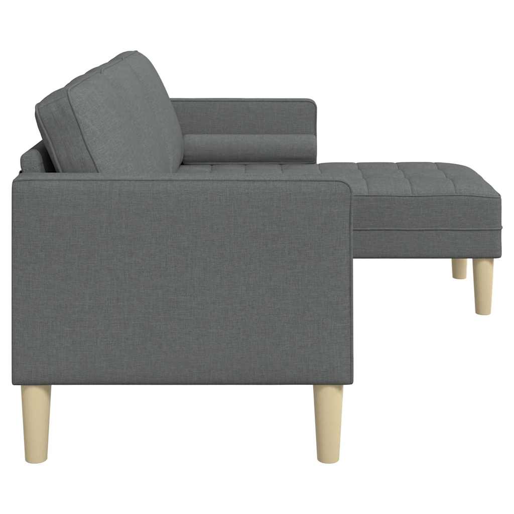Set sofe s jastukom Tamno siva Poliester