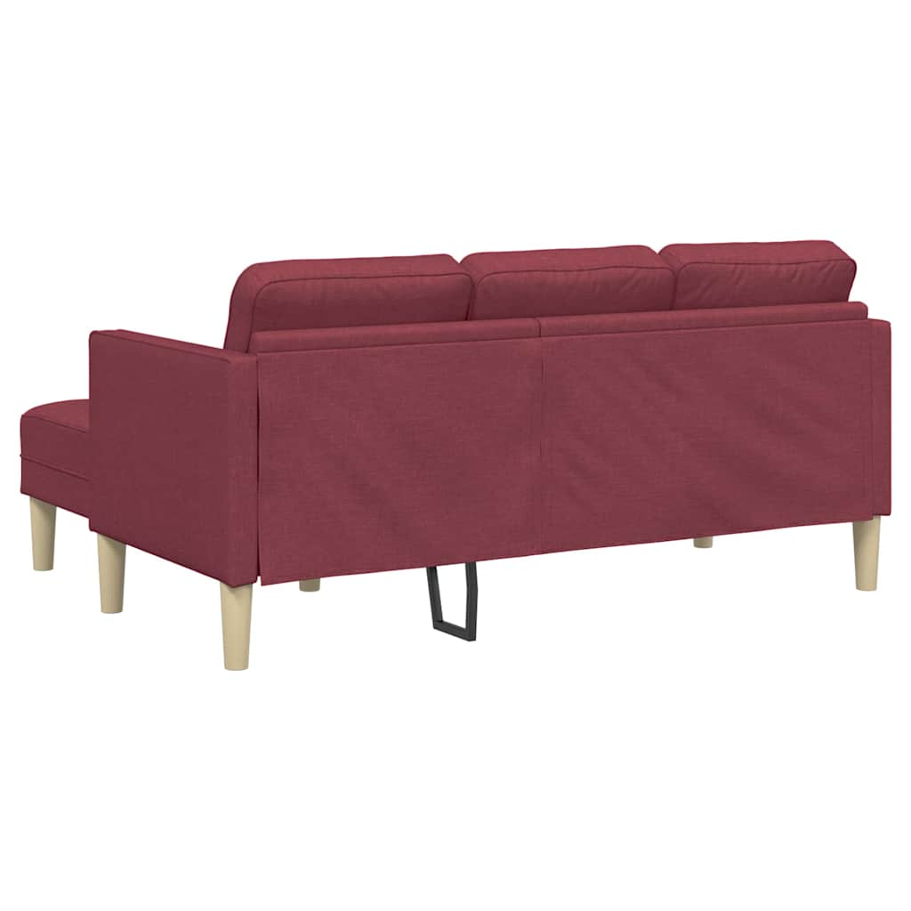 Set sofe s jastukom Vinska crvena Poliester