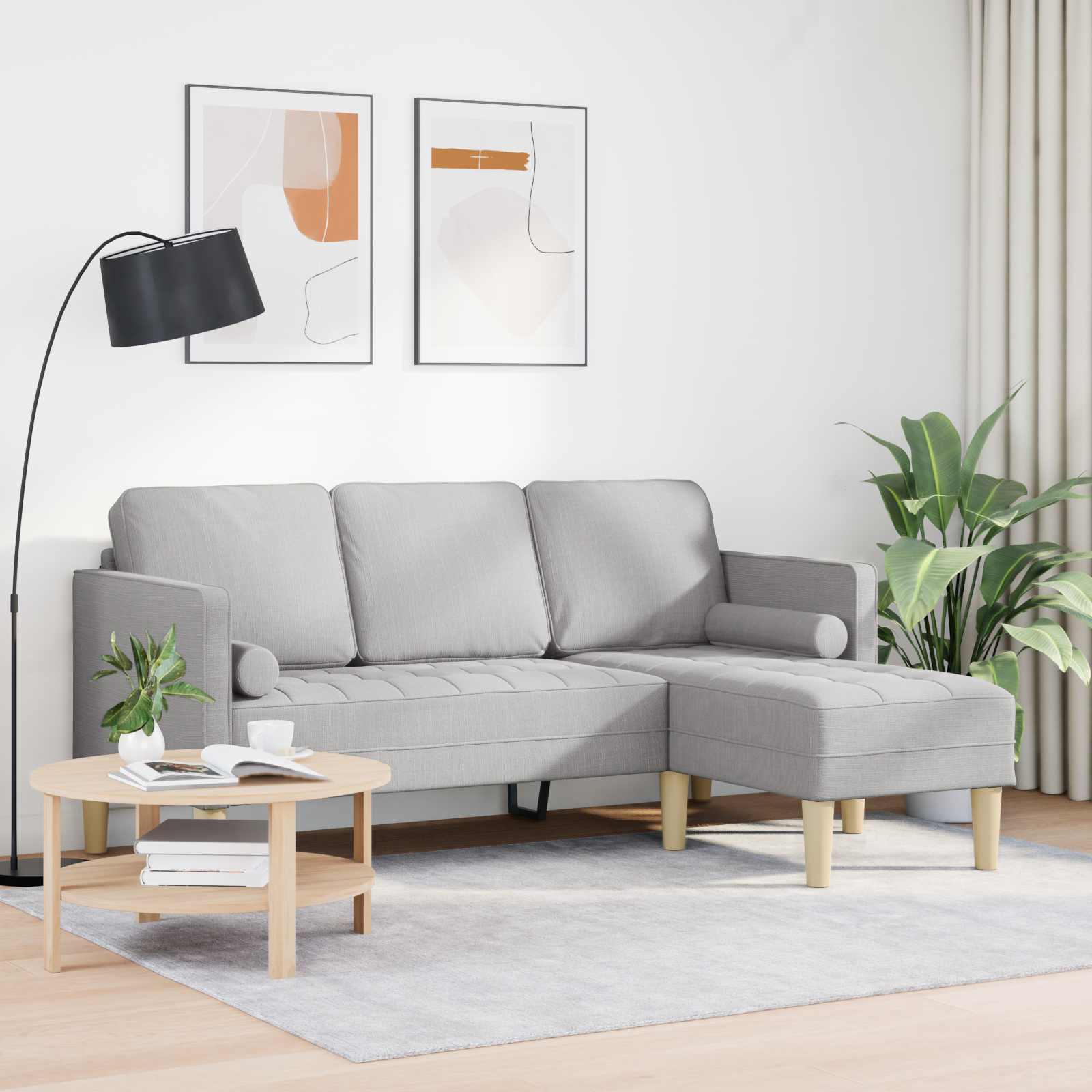 Set sofe Oblačnosiva 173 x 131 x 67 cm Poliester