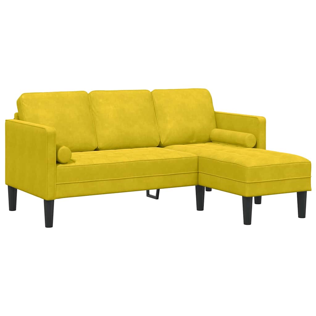 Set sofe s jastukom Žuta Poliester