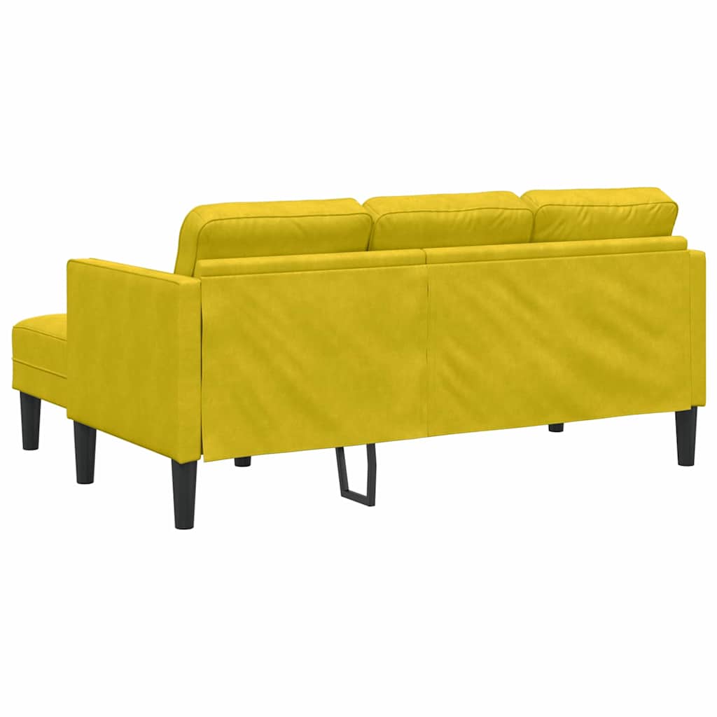 Set sofe s jastukom Žuta Poliester