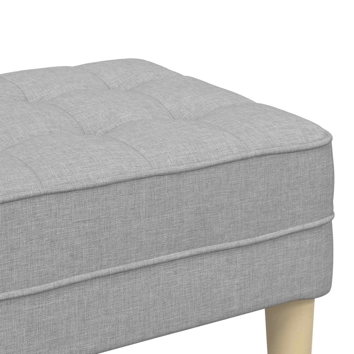 klupa s jastukom Oblačnosiva 113 x 57 x 39 cm tkanina