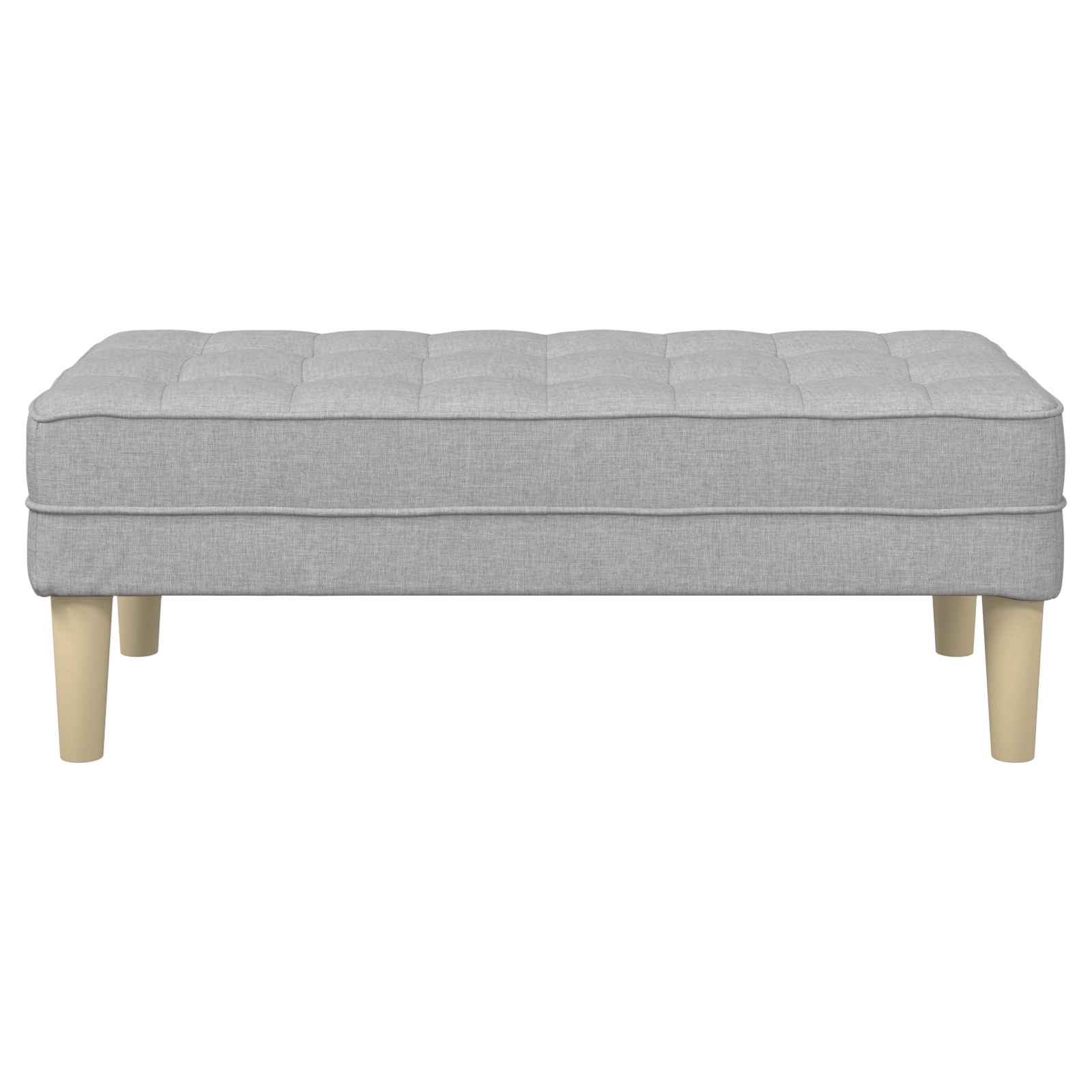 klupa s jastukom Oblačnosiva 113 x 57 x 39 cm tkanina