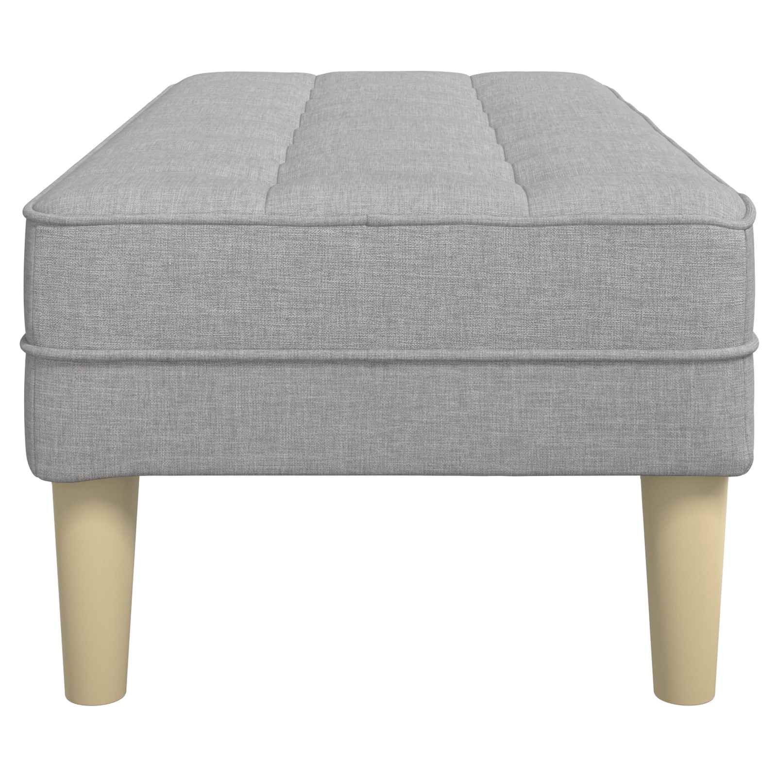 klupa s jastukom Oblačnosiva 113 x 57 x 39 cm tkanina
