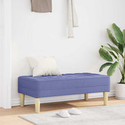 klupa s jastukom Traper plava 113 x 57 x 39 cm tkanina