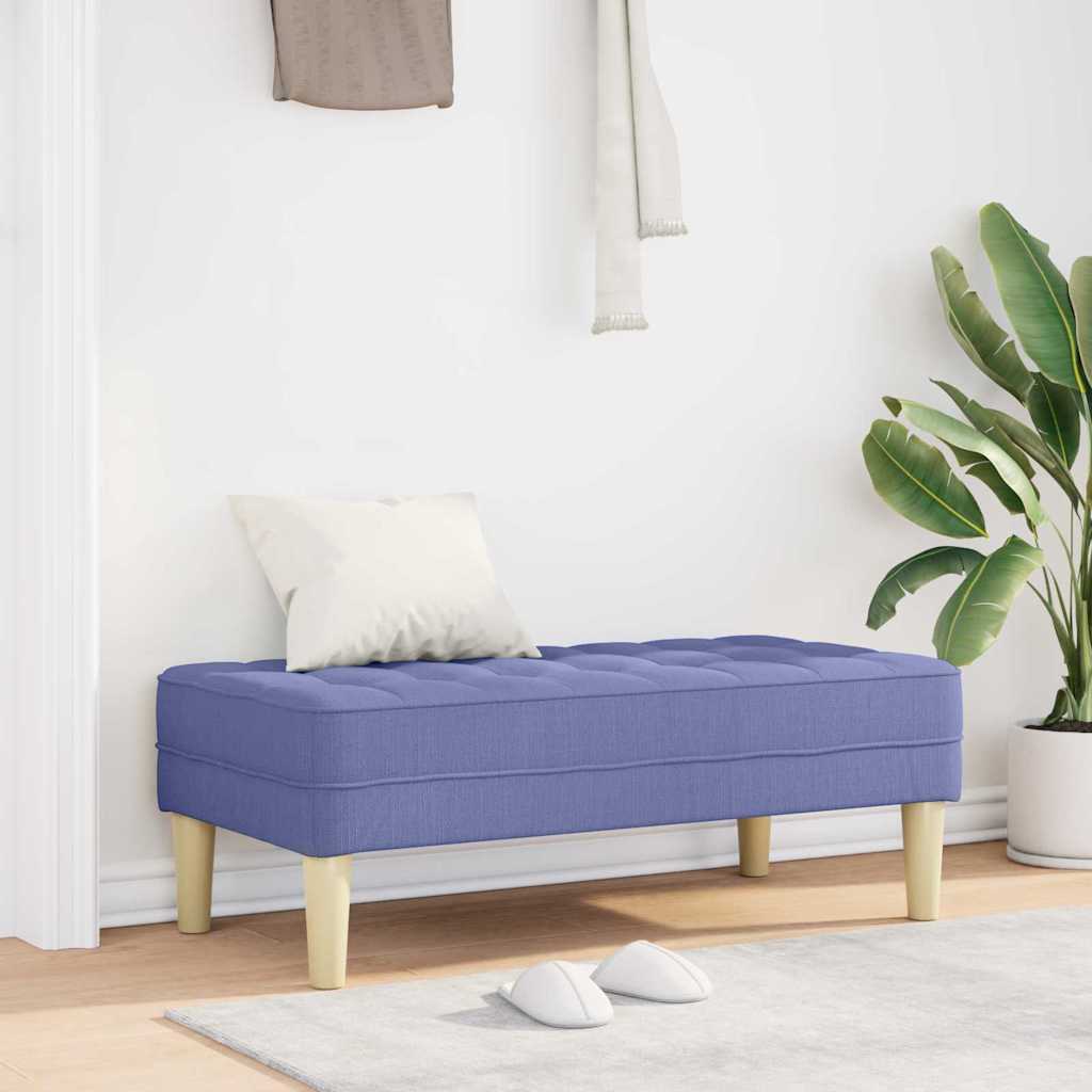 klupa s jastukom Traper plava 113 x 57 x 39 cm tkanina