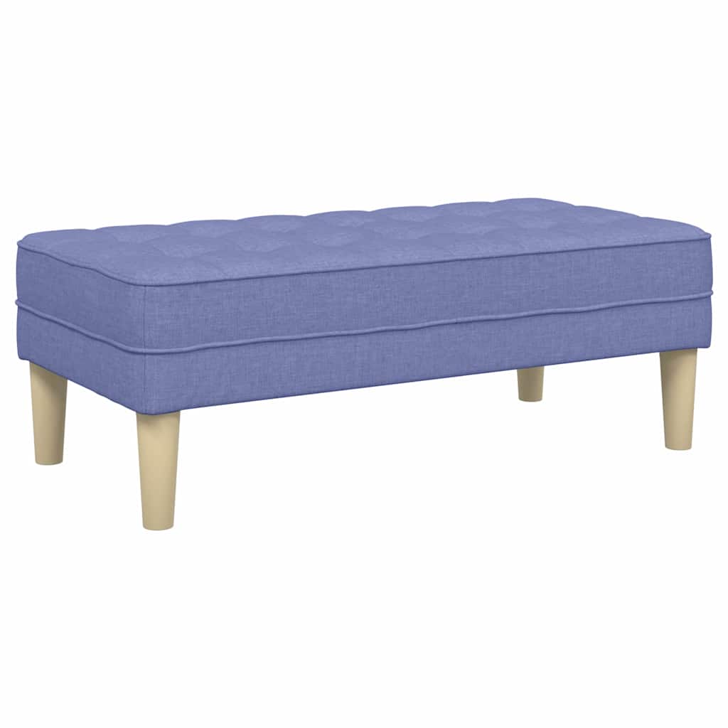 klupa s jastukom Traper plava 113 x 57 x 39 cm tkanina