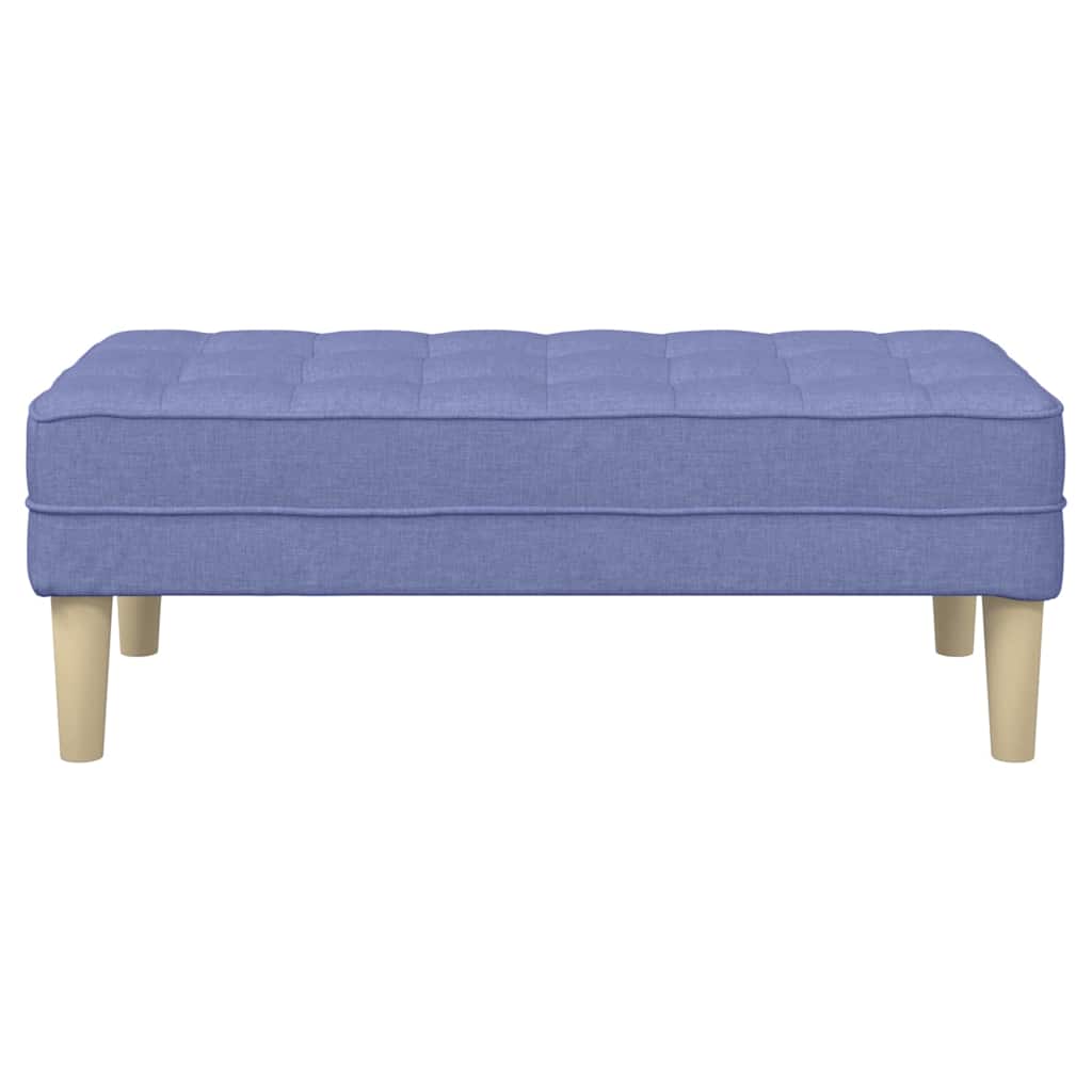 klupa s jastukom Traper plava 113 x 57 x 39 cm tkanina