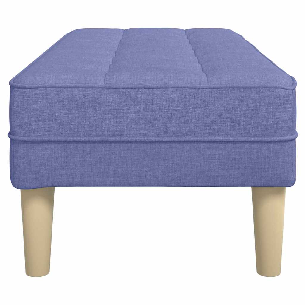 klupa s jastukom Traper plava 113 x 57 x 39 cm tkanina