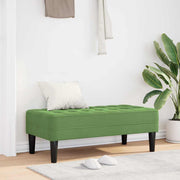 klupa s jastukom Svijetlo zelena 113 x 57 x 39 cm Baršun