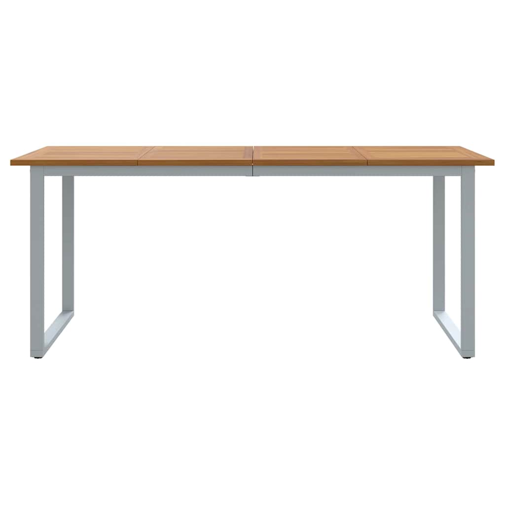Stol za vrt Siva 180 x 90 x 75 cm Čvrsto drvo akacije
