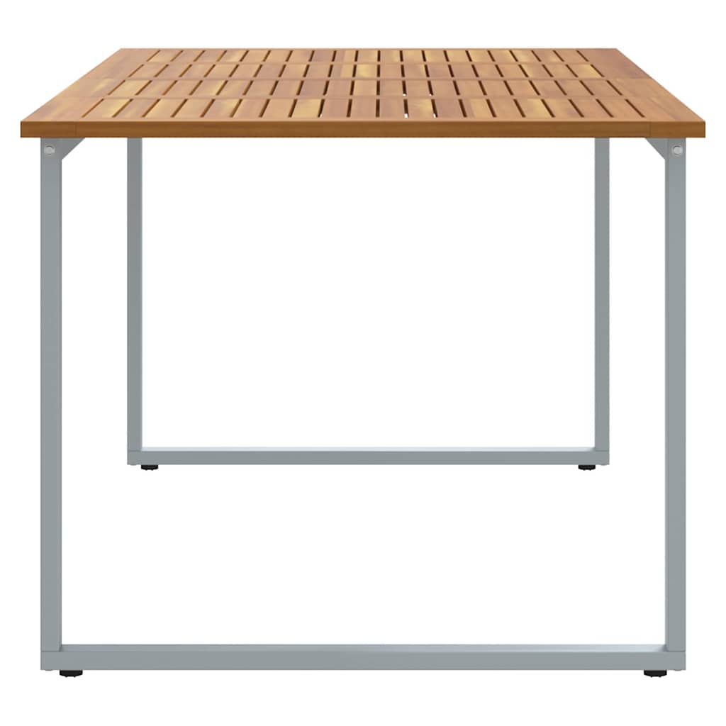 Stol za vrt Siva 180 x 90 x 75 cm Čvrsto drvo akacije