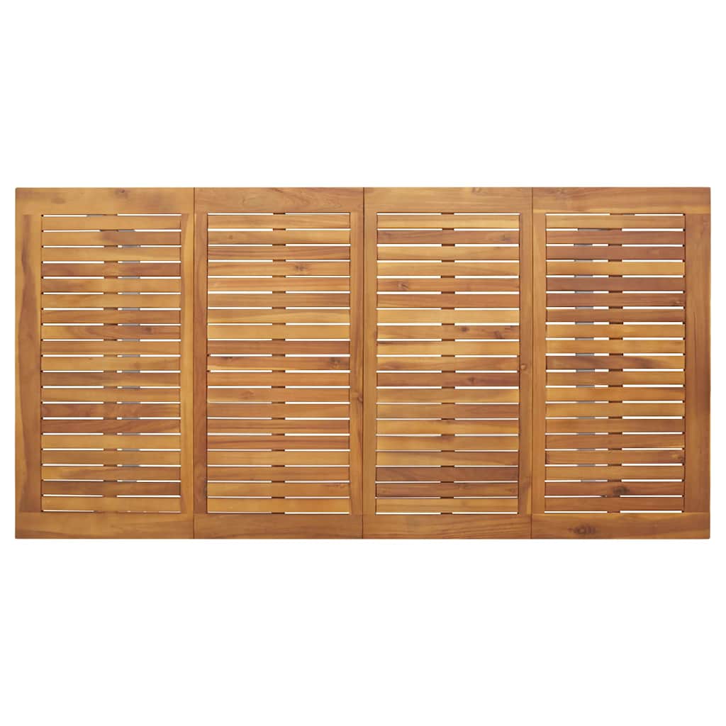 Stol za vrt Siva 180 x 90 x 75 cm Čvrsto drvo akacije