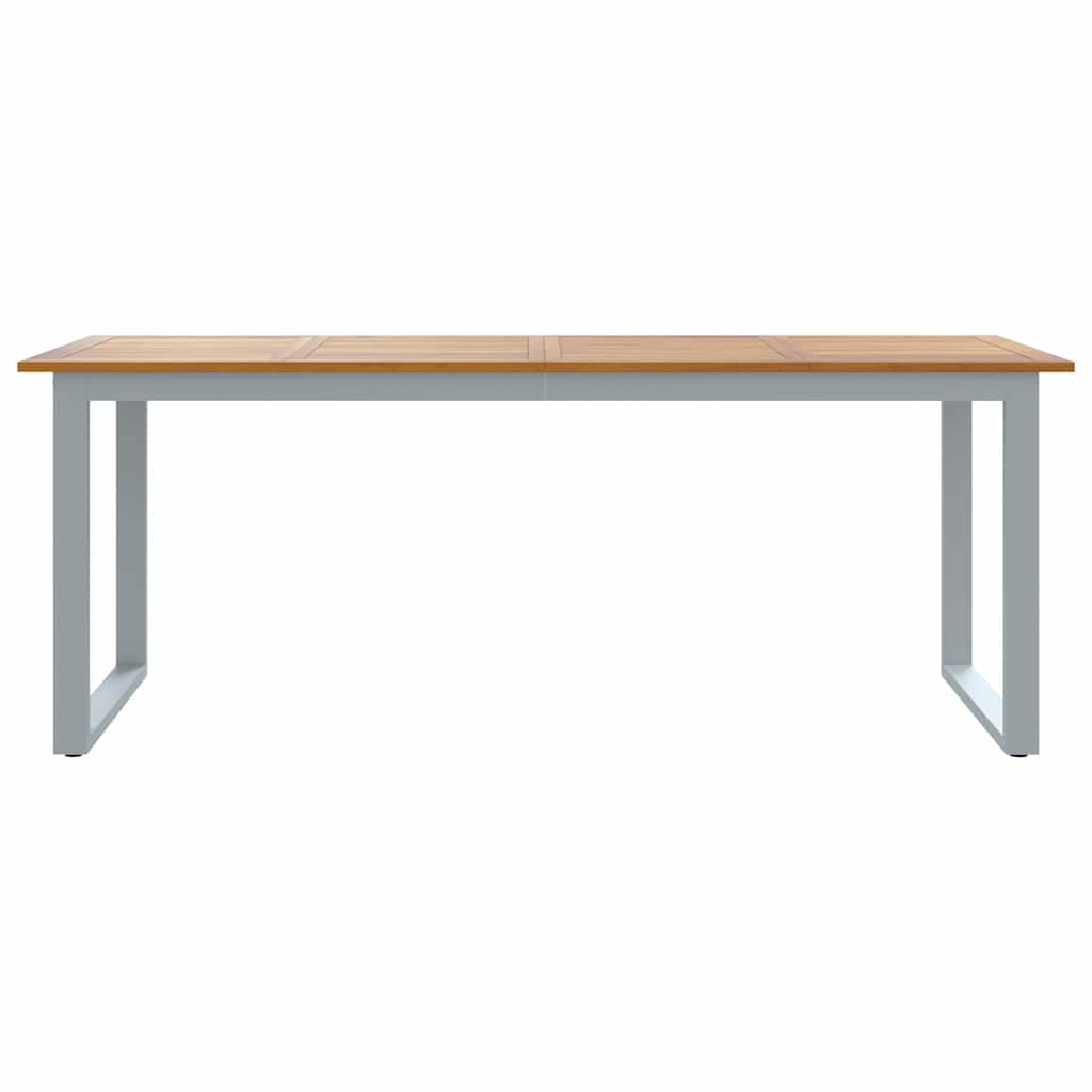 Stol za vrt Siva 200 x 90 x 75 cm Čvrsto drvo akacije