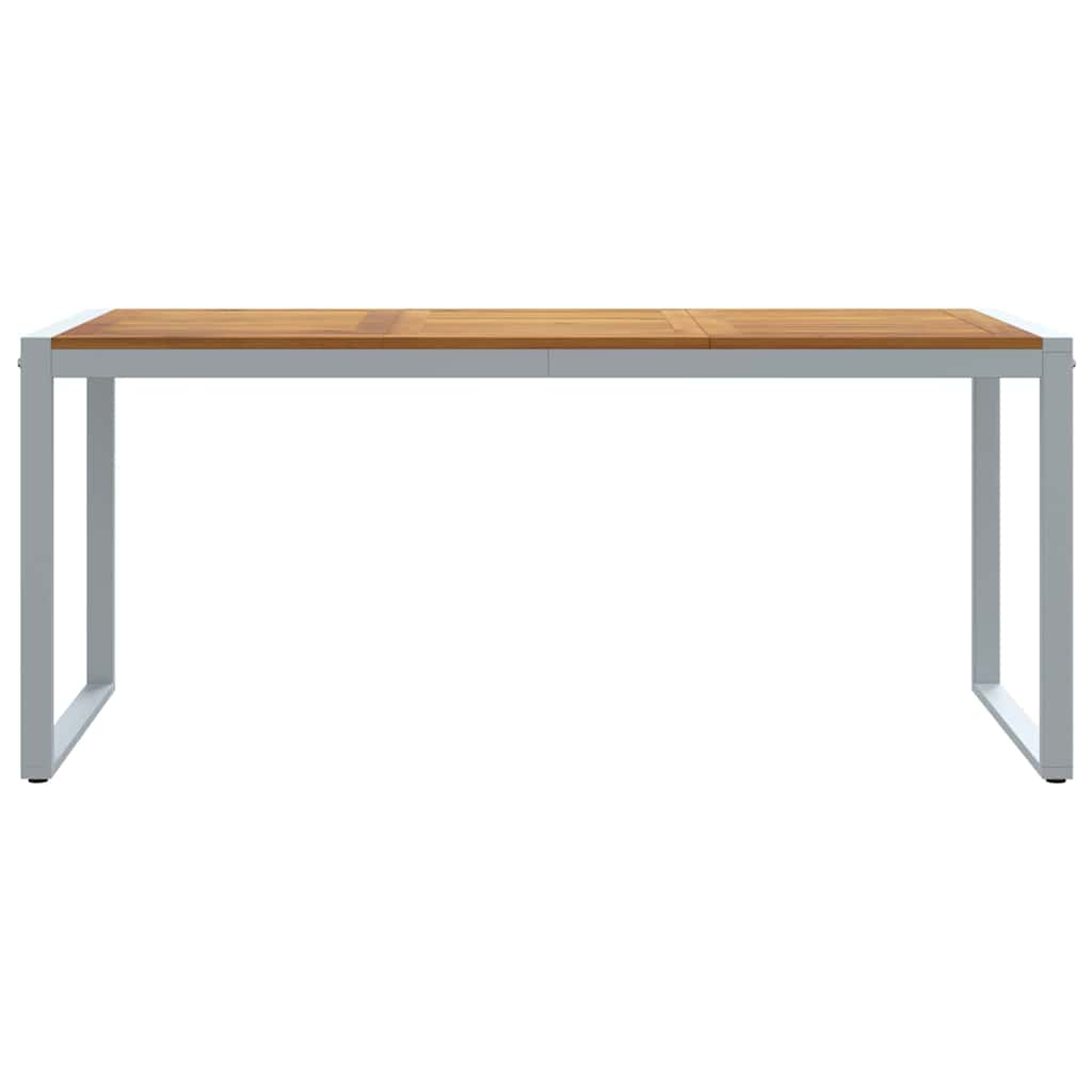 Stol za vrt Siva 180 x 90 x 75 cm Čvrsto drvo akacije