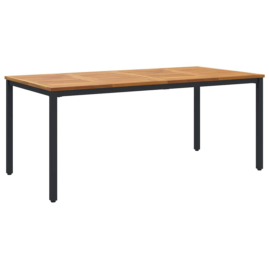 Vanjski stol Prirodna i crna 180 x 90 x 75 cm
