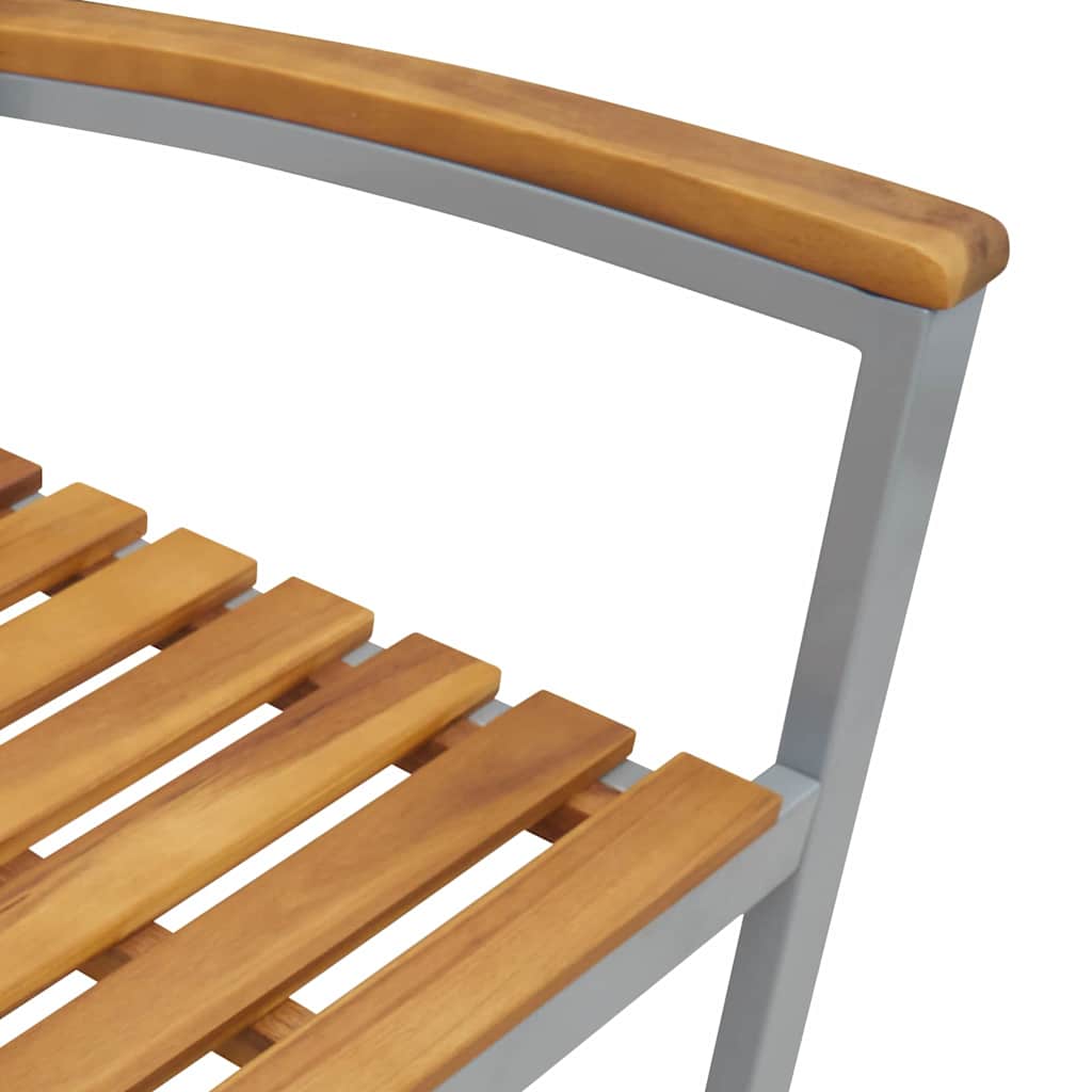Vrtna stolica 2 pcs Smeđa 56 x 57 x 87 cm Čvrsto drvo akacije