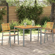 Vrtna stolica 2 pcs Smeđa 56 x 57 x 87 cm Čvrsto drvo akacije