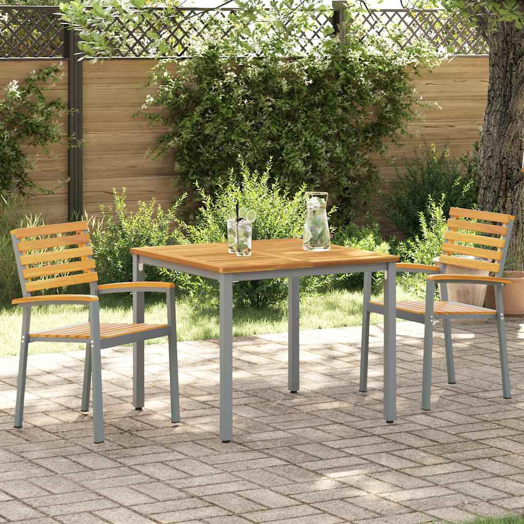 Vrtna stolica 2 pcs Smeđa 56 x 57 x 87 cm Čvrsto drvo akacije